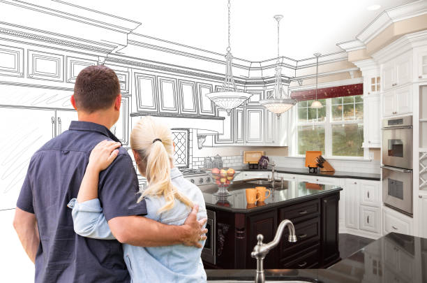 Custom kitchen cabinets installed in a Carver home